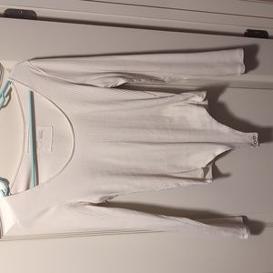 Aerie Cream Long sleeve Body Suit